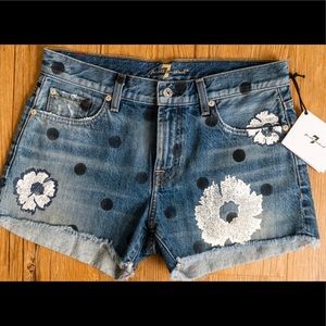 7 For All Mankind High Waisted Vintage Shorts